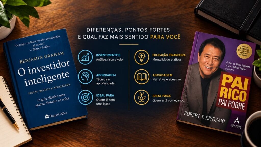 Diferenças entre O Investidor Inteligente e Pai Rico Pai Pobre