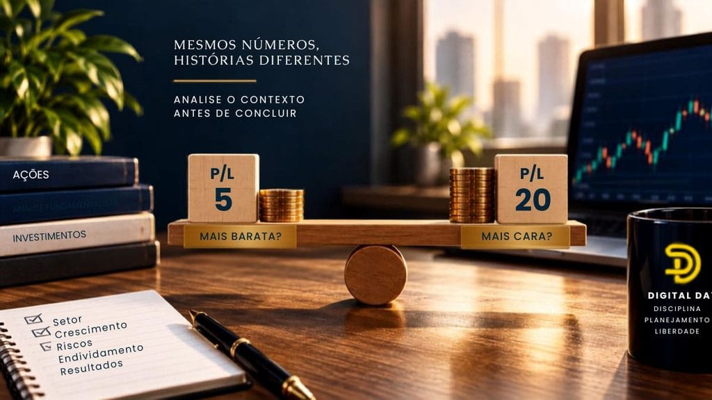 PL baixo e PL alto na análise de ações